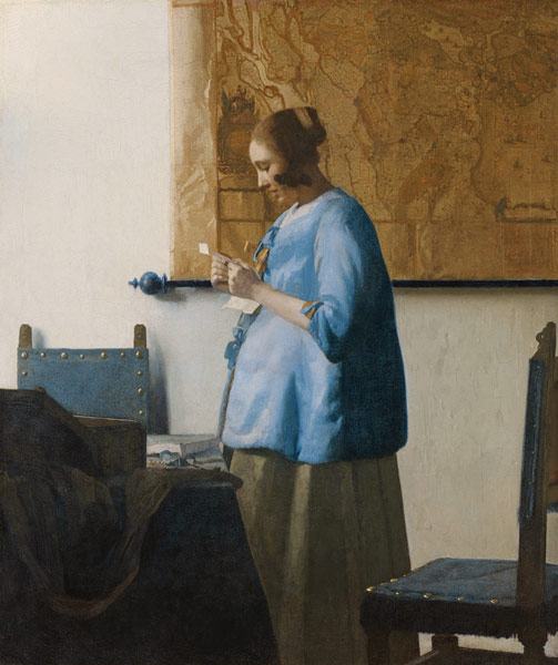Figura 17. Johannes Vermeer, Mulher lendo uma carta
