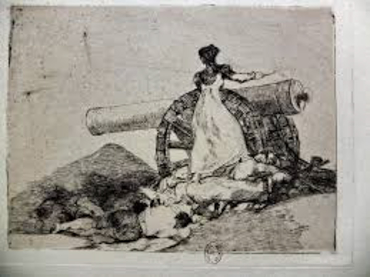 Figure 17. Goya, Desastres de guerra: Que valor!