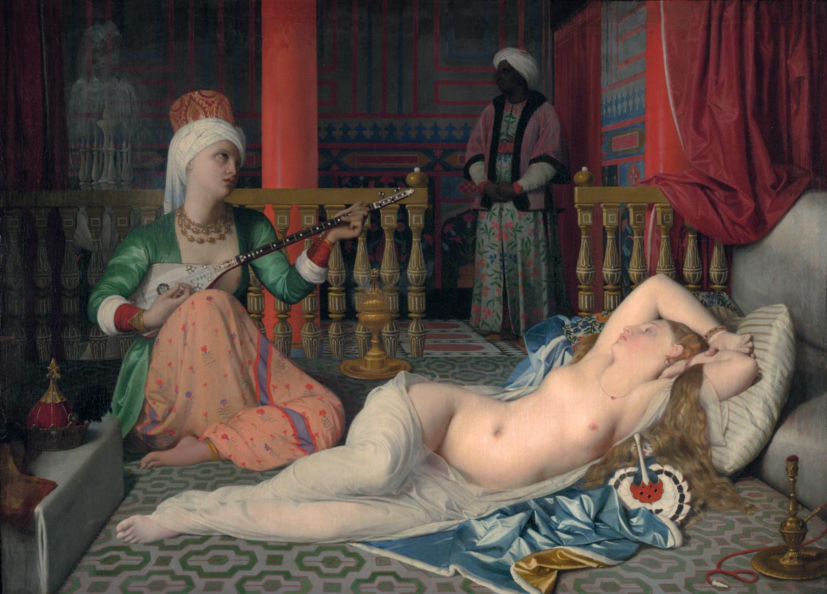 Figura 16 - Jean-Dominique Ingres, A odalisca com a escrava.