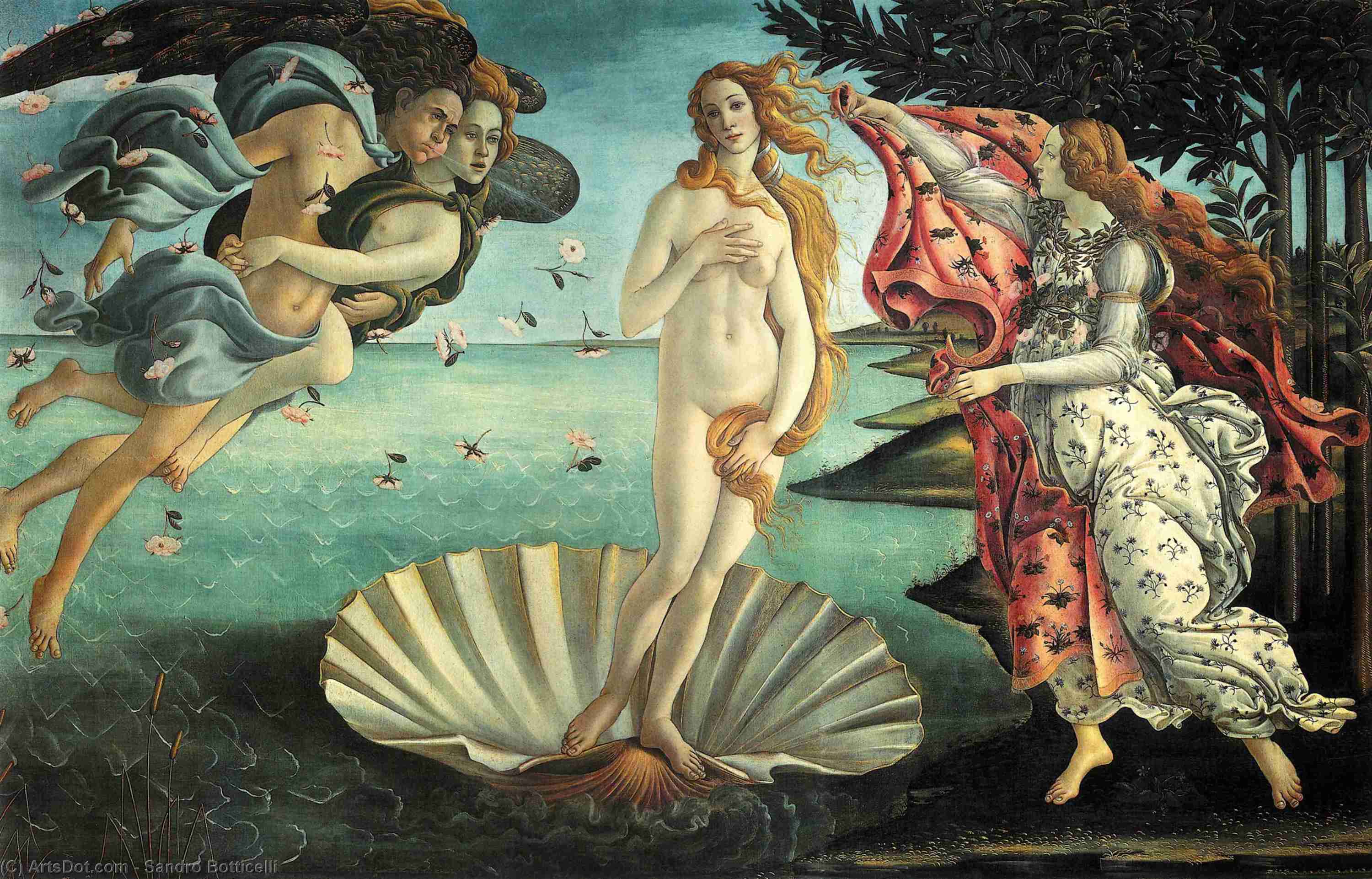 Figure 3. O nascimento de Vênus, Botticelli (1486). Florença, Uffizi.