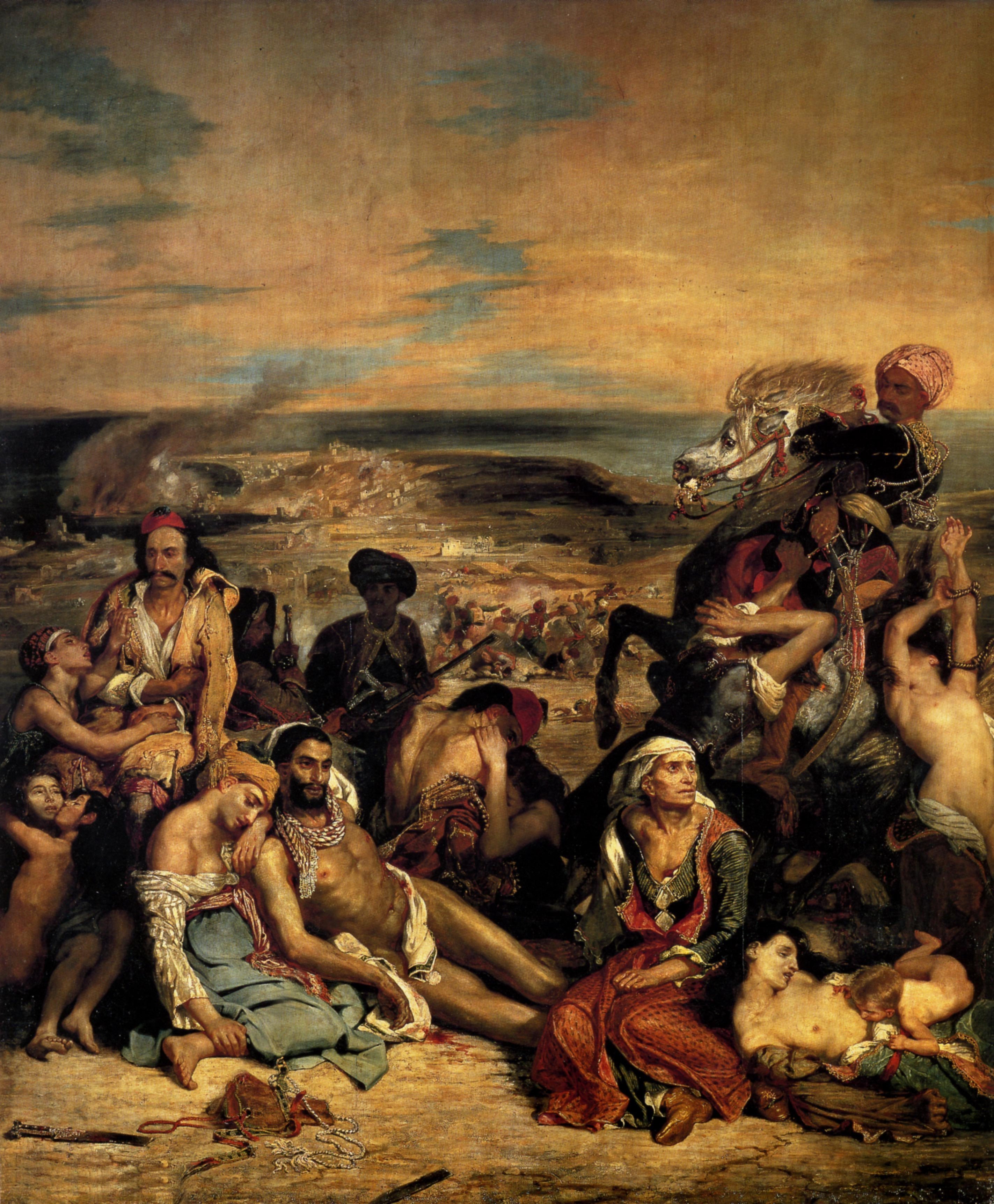 Figure 3. Massacres de Quio (Salão de 1824). Paris, Louvre